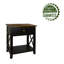 75.44cm W Solid Wood Bedside Table-2063461988