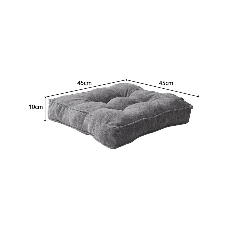 Thicken Velvet Seat Cushion, Grey