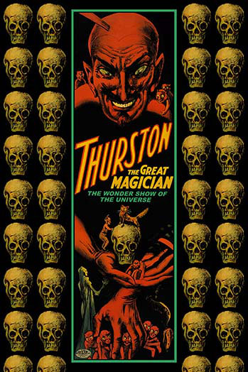 « thurston the great magic the wonder show » par otis lithographie co. affiche rétro, H 66 po x l 44 po