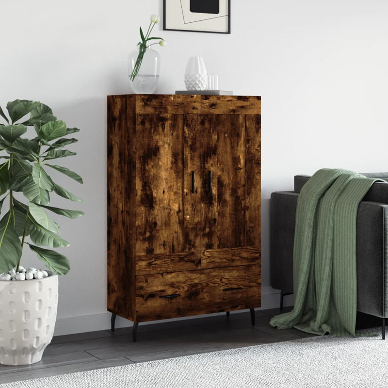 Manhold 69.5 cm W Chest of Drawers, Smoked Oak
