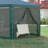 Outsunny 10' X 28' Party Tent Canopy, Outdoor Event Shelter Gazebo With 8 Removable Mesh Sidewalls, Zipper Doors, Steel Frame-112305672