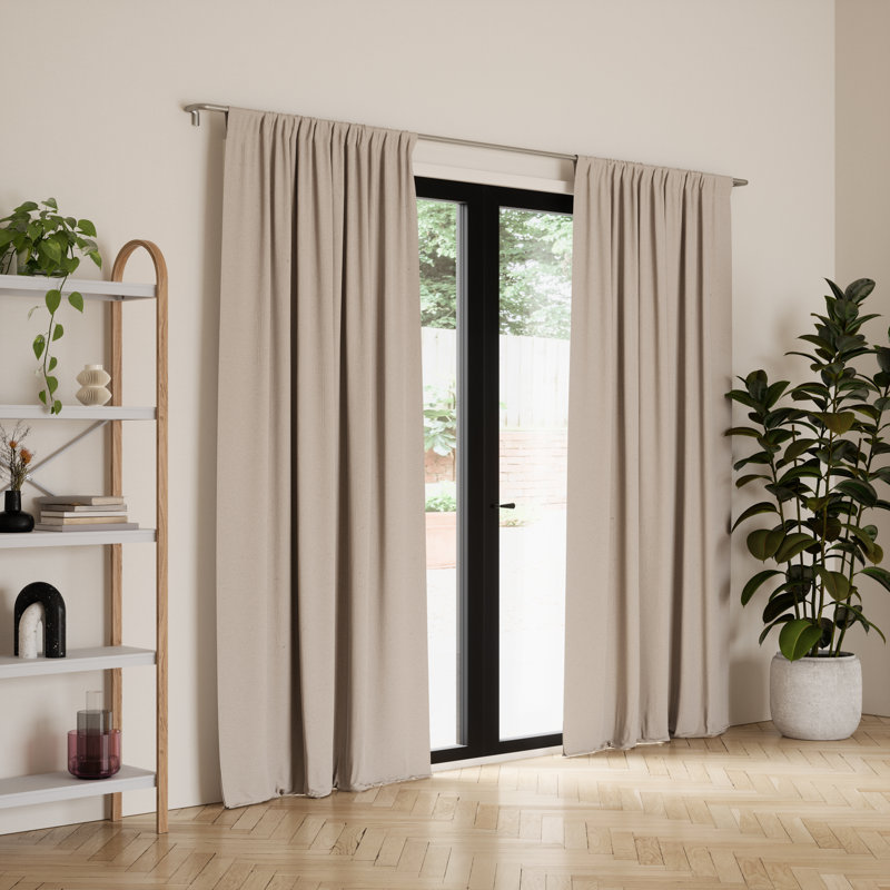 Paire de rideaux occultant Twilight, Beige, L 52 po x L 95 po
