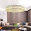 Royka 1 - Modern Cylinder LED Crystal Chandelier – Jewel Ring Design Stainless Steel Ceiling Light