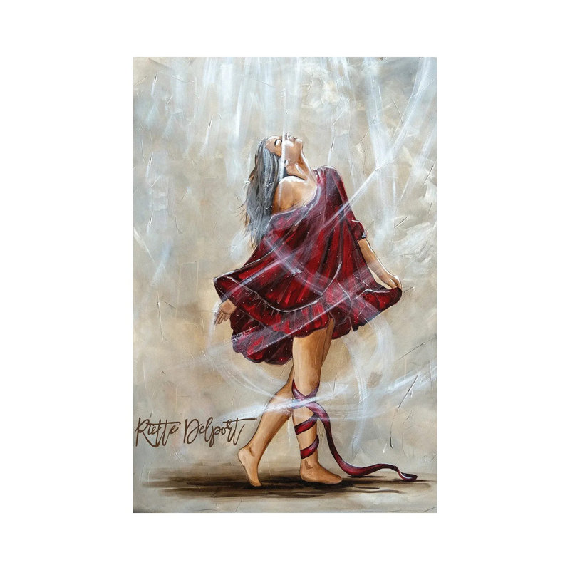 I Will Dance - RAZ374, H 12 po x l 8 po, Toile tendue, Ne s’applique pas