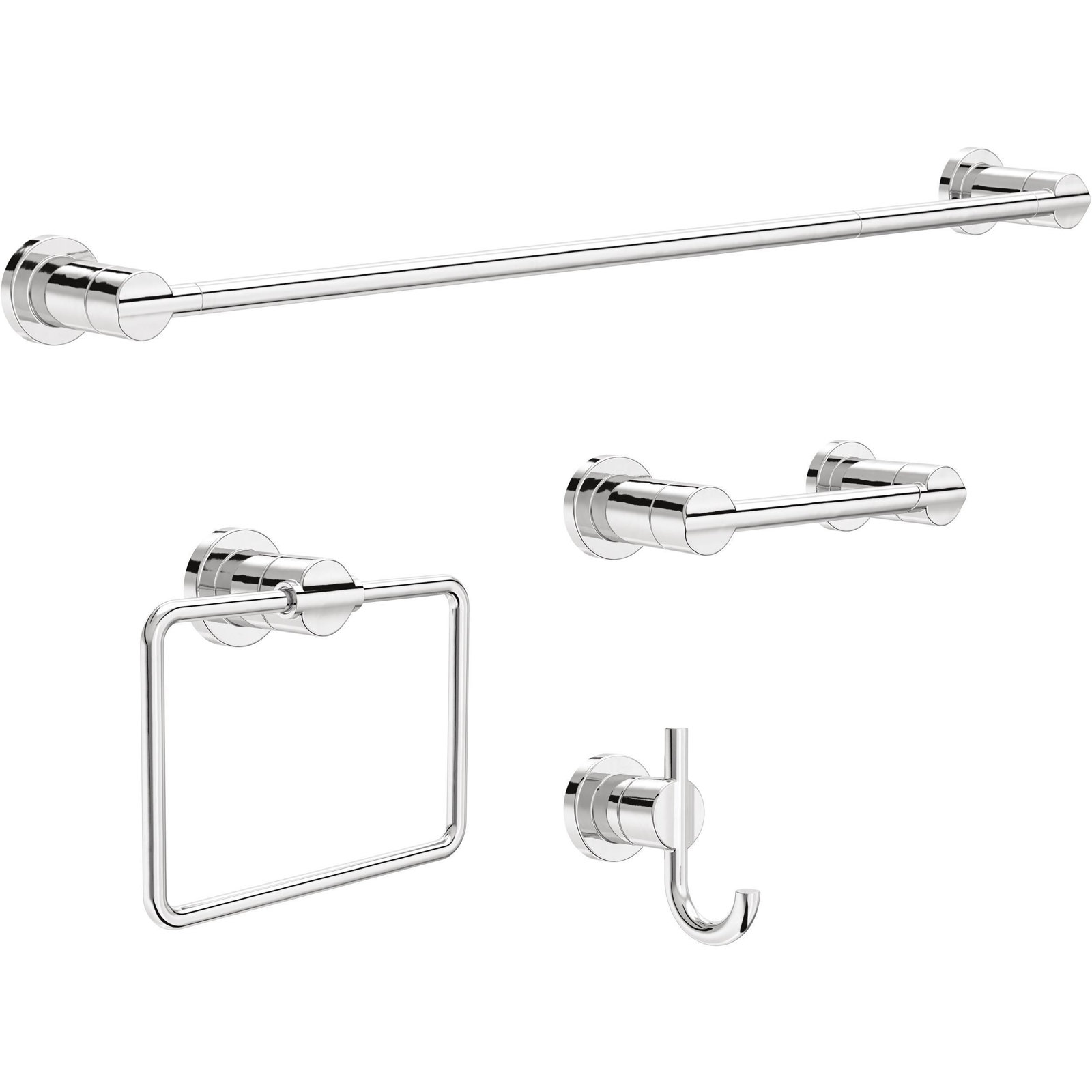 Nicoli Pivoting Toilet Paper Holder, Polished Chrome
