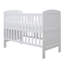 Coleby Mini Cot Bed and Fibre Mattress - White