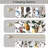 Fancy Hummingbird Patterned Blackout Curtain,Rod Pocket Back Tab Floral Drapes,Set of 2-286370276-286370200