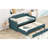 Upholstered Daybed With Trundle And Three Drawers-1511709889