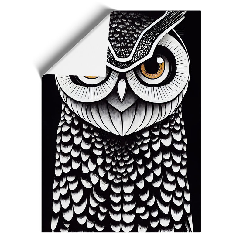 A Fearless Owl - Wall Art, 42cm H x 29.7cm W, Paper, No Matte