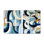 Cubist Blue Reality V - géométrique, décoration murale, art abstrait moderne 2 pièces