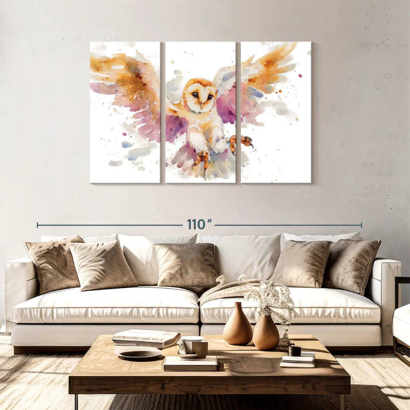 Brampt Twilight Owl, 48" H x 74" W