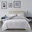 Ensemble d'édredon en duvet synthétique réversible simple
