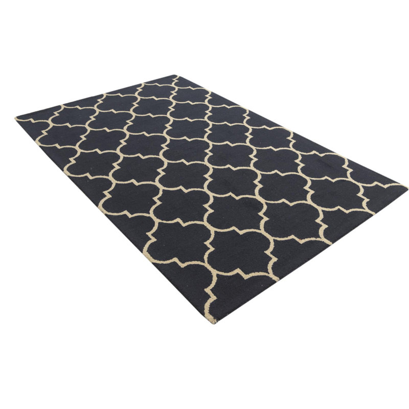 Tapis bleu foncé Otto