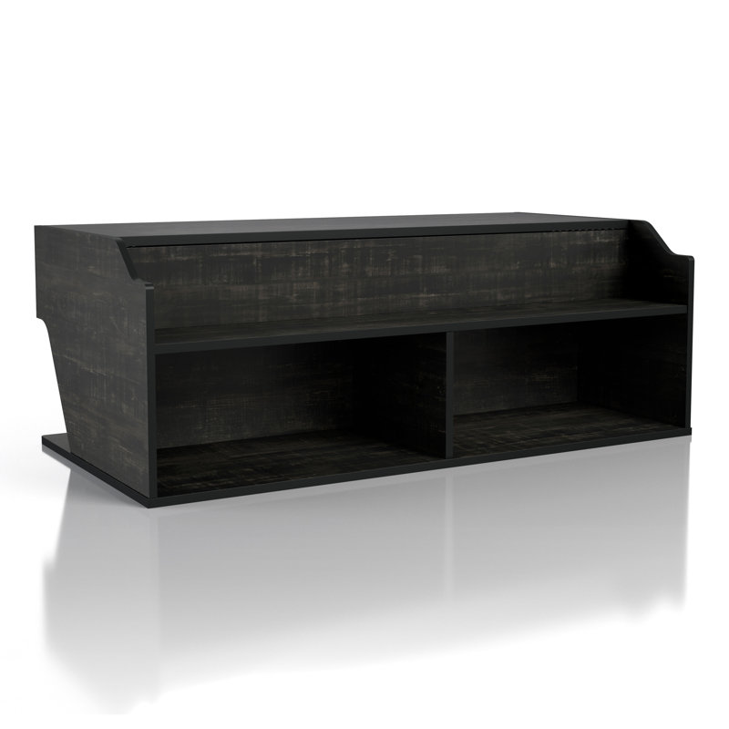 Huge Rectangular Wood Lift-Top Cocktail Table with Storage