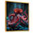 Toile avec cadre flottant or