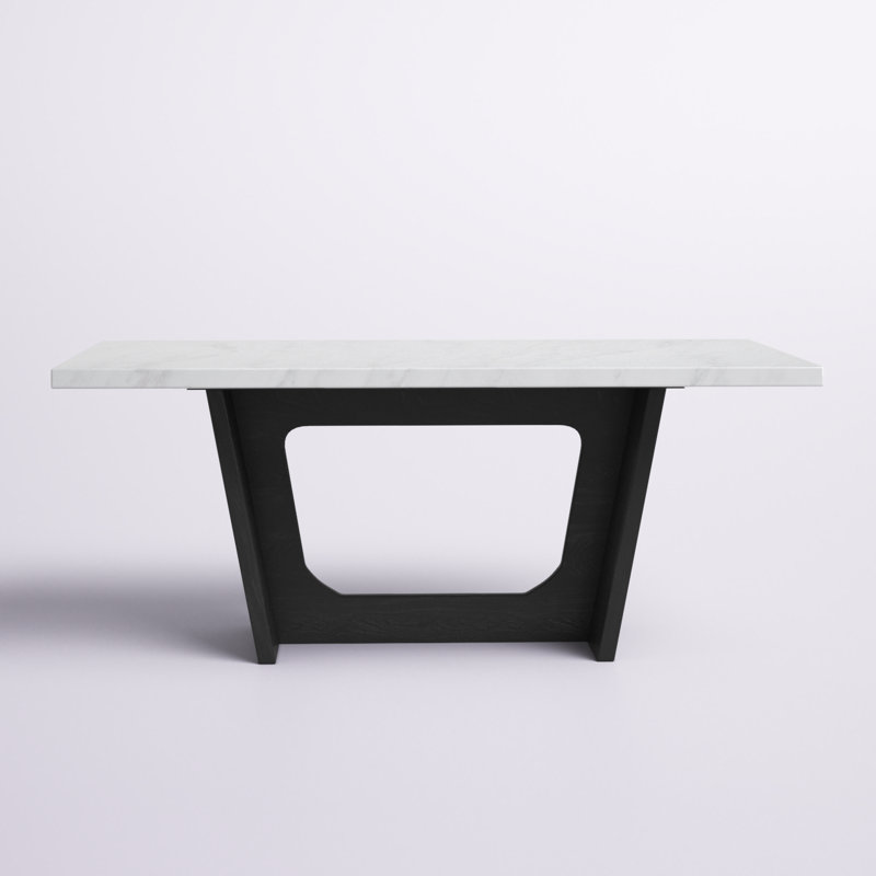 Allson Oak Marble Top Dining Table