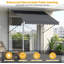Auvent rétractable manuel, parasol réglable d'extérieur avec contrôle de l'angle et de la hauteur, auvent de patio et de fenêtre, protection contre les rayons UV pour le patio, la cour et la cour