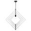 Luminaire suspendu carré industriel 27,5 po L