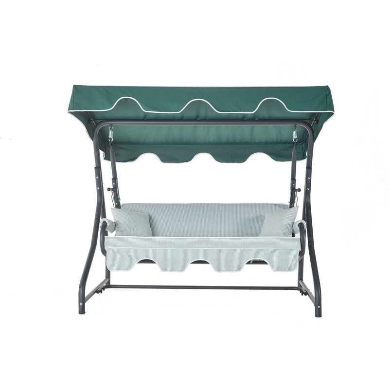 Balancelle de jardin triple, Menthe, Vert