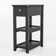 24'' Tall End Table, Narrow Side Table with Drawer and Shelve for Small Space