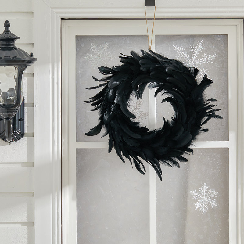 Faux Lighted 40cm Wreath