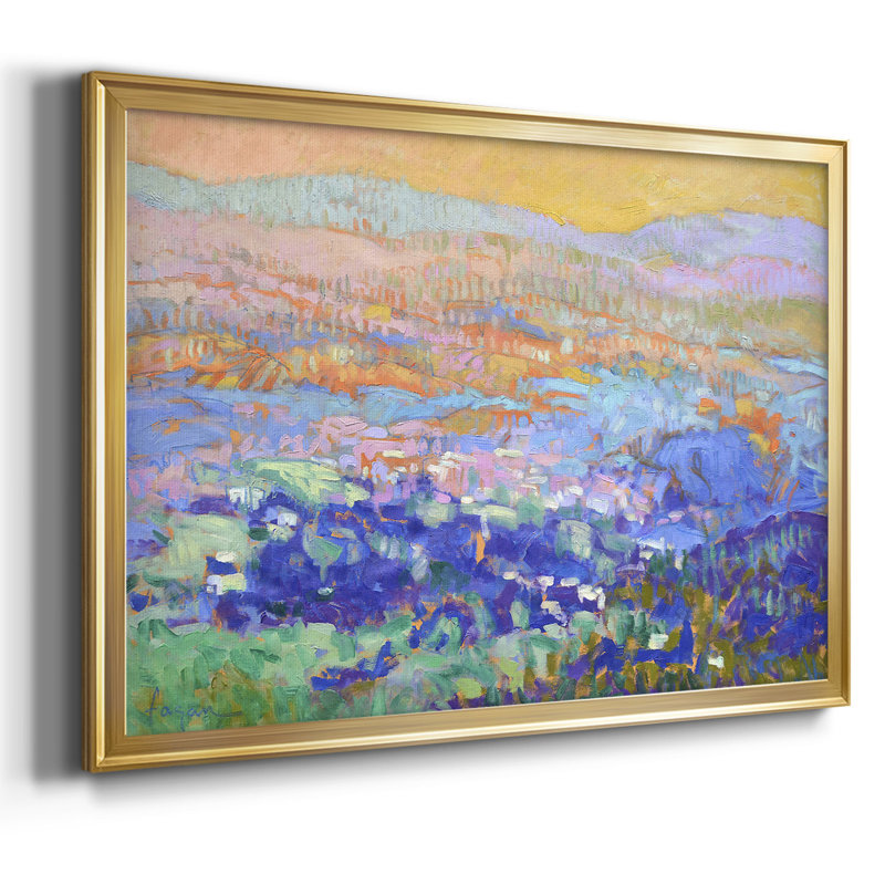 «Meet Me and the Edge of Dreams», toile tendue avec châssis, Or, H 18 po x l 26 po x P 1,5 po