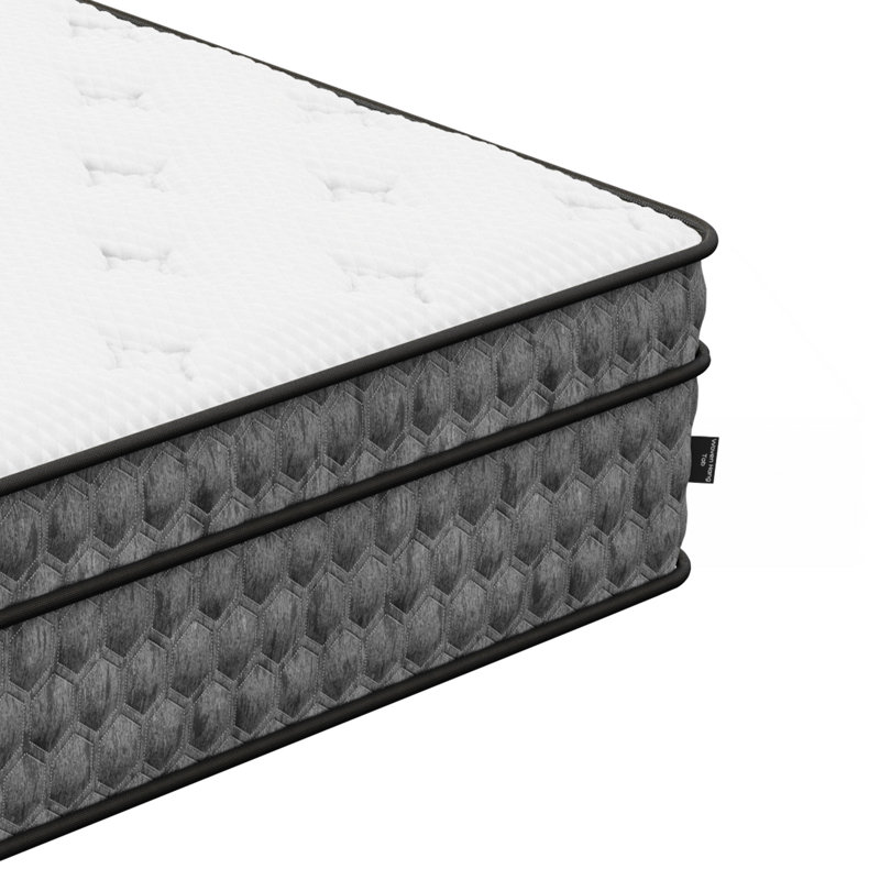 Matelas froid de 11 po, blanc moyen ferme pour un sommeil réparateur avec matelas blanc, 74 po x 54 po 11 po, poids de 82 lb