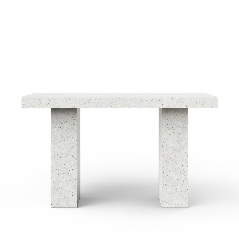 Mixx Elcor 82.75, Bar Table (41.75" Height), Ivory Terrazo, 70.75" L x 35.5" W