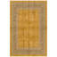 Tapis Sienna2 moderne minimaliste à bordure géométrique or, vert et gris, lavable à la machine, antidérapant, à poils courts, pour l'intérieur et l'extérieur, adapté aux animaux domestiques, idéal pour le salon, la chambre, la salle à manger, l'entrée, le corridor ou le bureau.-1135676462