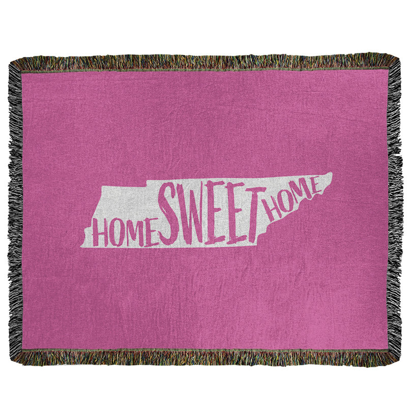 Jeté en coton tissé tennessee doux, l 37 po x L 52 po, Rose