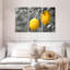 Ensemble de 3 citrons pop sur toile-1242645082