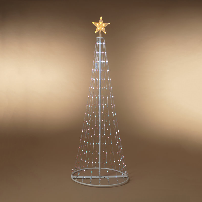 6 Ft. Color Changing Led Steel Framed Christmas Tree