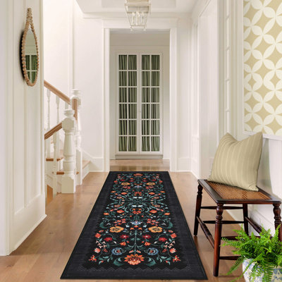 Tapis de sol antidérapant Floral