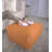 Bambo Faux Leather Rectangle Pouf, Caramel-1533752831