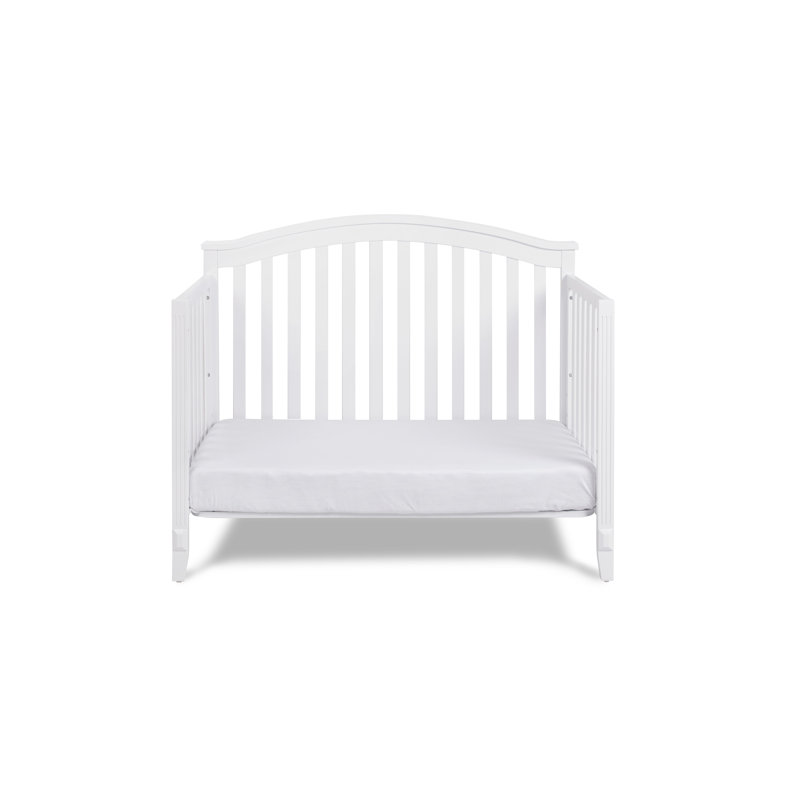 White Pine 4-in-1 Convertible Crib with Guardrail