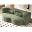 Canapé moderne avec 2 coussins, canapé-lit en velours côtelé et rembourré de mousse, matelas pliant simple de 15 po pour le salon, lit d'invité, salle de jeux, aucun assemblage requis