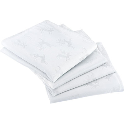 Anaee Polyester Metallic Deer Square Napkin