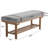 44.5"W Solid Wood Upholstered Bench with Storage Shelf and PU Leather Belt-966722587