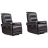 Fauteuil inclinable électrique sans accoudoirs en cuir Glenndora
