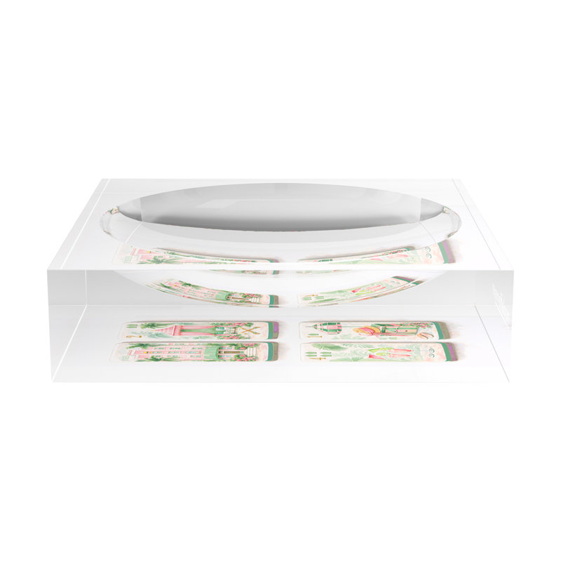 Plat à chat Palm Beach Mahj, L 8 po x P 8 po x H 2 po