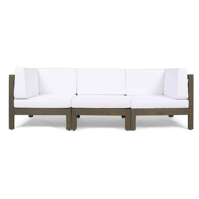 ENSEMBLE DE CANAPÉ 3 PIÈCES, BLANC