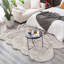 Housse de chaise en velours synthétique blanc / gris Kove-977898720