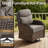 9-Piece Outdoor Garden Nighttime Moments Family Sofa Conversation Set With Swivel Chairs And Split-Type Fire Pit-816130637