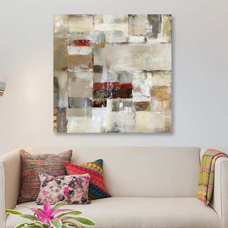 « soleil-nuances », impression sur toile, H 48 po x l 48 po x P 1,5 po, Toile tendue