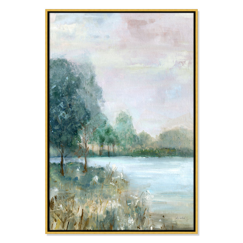 «Blue Hour I Print» par Sally Swatland, H 37,5 po x l 25,5 po, Doré