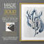 Reproduction encadrée bleu marine de varech I - bois massif-112365085-112365078