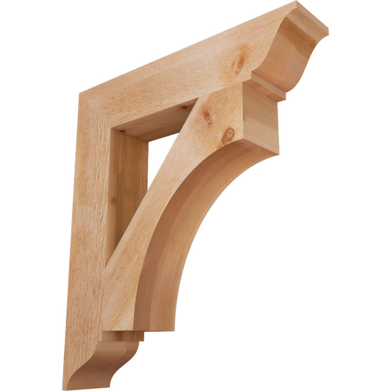 Support traditionnel Westlake, Cèdre rouge de l'Ouest, Rugueux, H 34 po x l 6 po x P 30 po