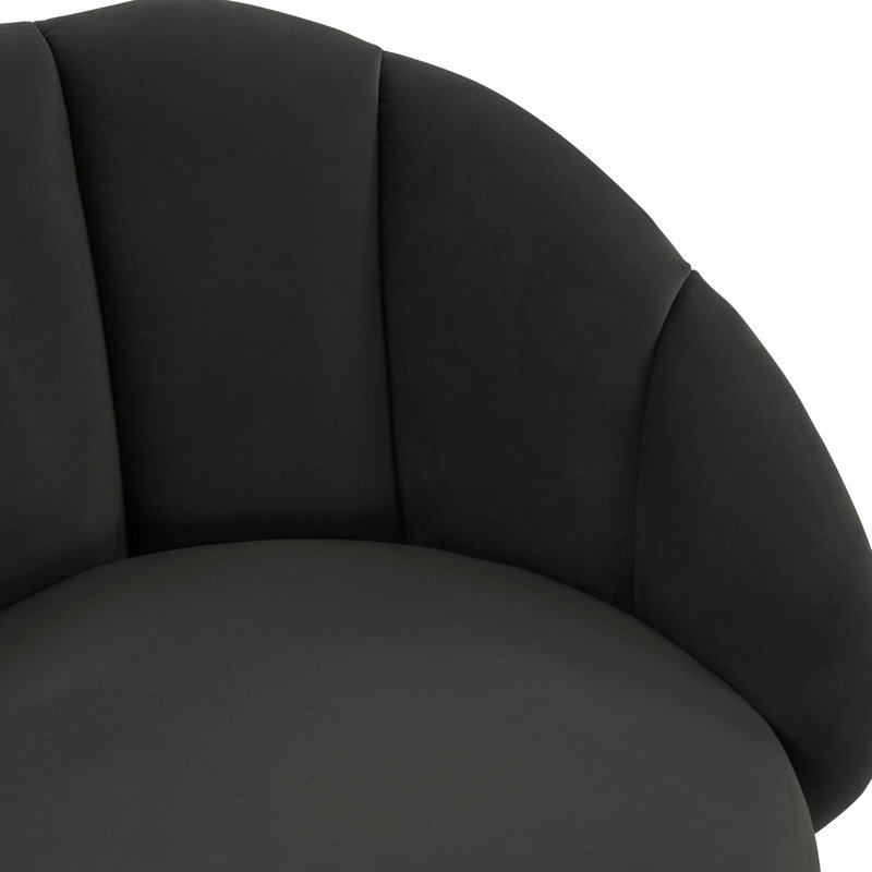 Lowther Myla Swivel Stool, Counter Stool (25.6” Seat Height), Black