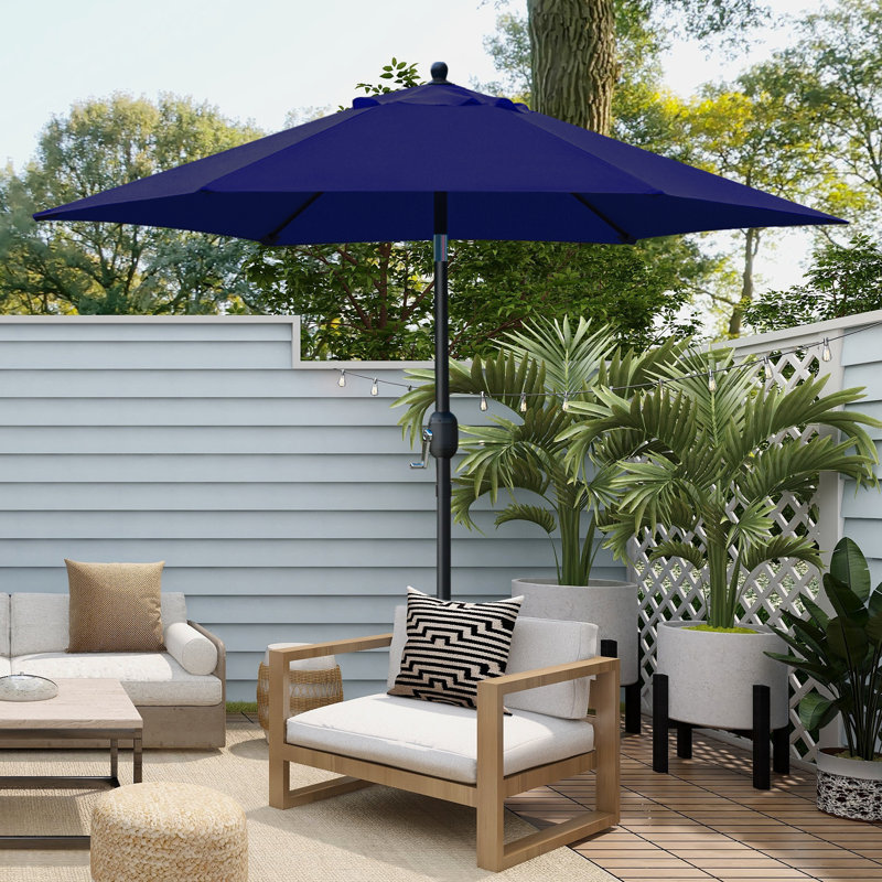 Parasol de marché inclinable 90 po Keiwarren, Marine