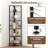 2 PCS 5-tier Corner Display Rack Corner Ladder Bookshelf w/ Sturdy Metal Frame-1725758568